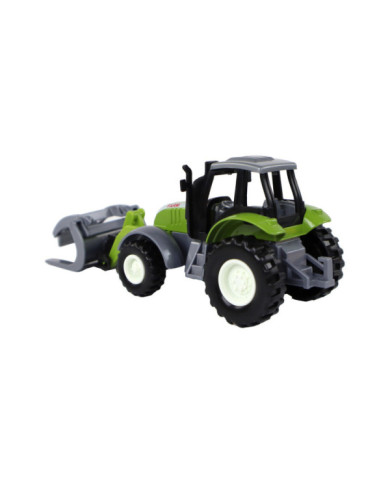 Traktor Koparka Zielony Krokodylek Pojazd Rolniczy