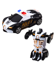 Auto Robot 2w1 Samochód Sportowy Policyjny Napęd Mix