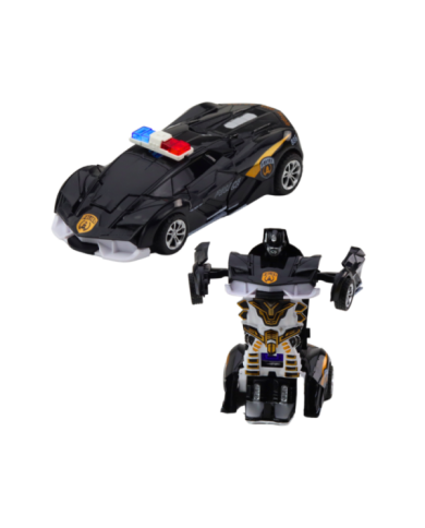 Auto Robot 2w1 Sportowy Samochód Policyjny Napęd Mix