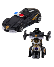 Auto Robot 2w1 Sportowy Samochód Policyjny Napęd Mix