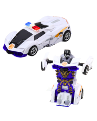 Auto Robot 2w1 Sportowy Samochód Policyjny Napęd Mix