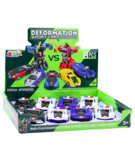 Auto Robot 2w1 Sportowy Samochód Policyjny Napęd Mix
