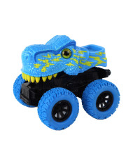 Pojazd Terenowy Pchacz Tyranozaur Rex Gumowe Koła Niebieski