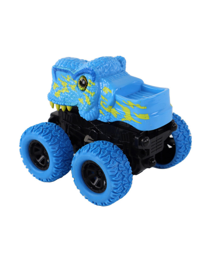 Pojazd Terenowy Pchacz Tyranozaur Rex Gumowe Koła Niebieski