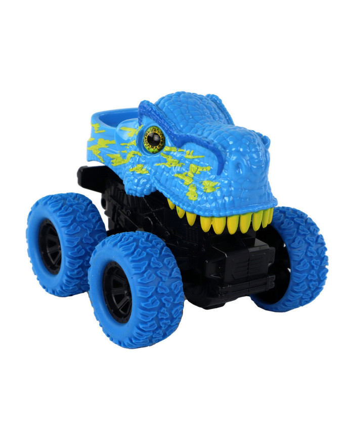 Pojazd Terenowy Pchacz Tyranozaur Rex Gumowe Koła Niebieski