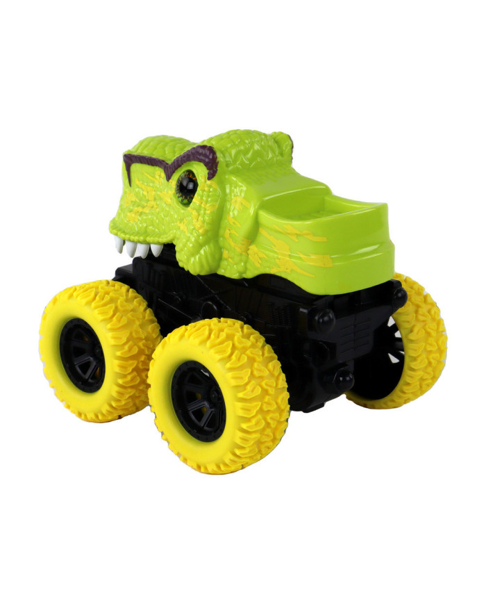 Pojazd Terenowy Pchacz  Tyranozaur Rex Gumowe Koła Zielony