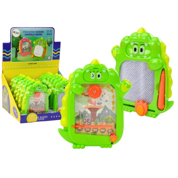 Tablica Do Rysowania Gra Kieszonkowa 2w1 Dinozaur Zielony