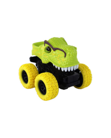 Pojazd Terenowy Pchacz  Tyranozaur Rex Gumowe Koła Zielony