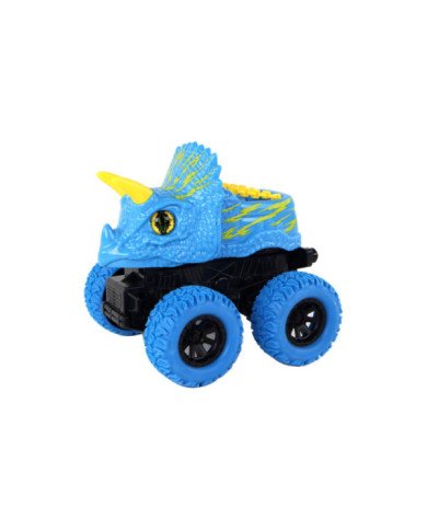 Pojazd Terenowy Pchacz Triceratops Gumowe Koła Niebieski