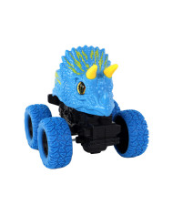 Pojazd Terenowy Pchacz Triceratops Gumowe Koła Niebieski