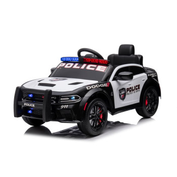 Auto Na Akumulator Dodge Charger Policyjny Biało- Czarny