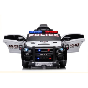 Auto Na Akumulator Dodge Charger Policyjny Biało- Czarny