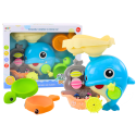 Zestaw Do Kąpieli Zabawka Do Wody Delfin Niebieski