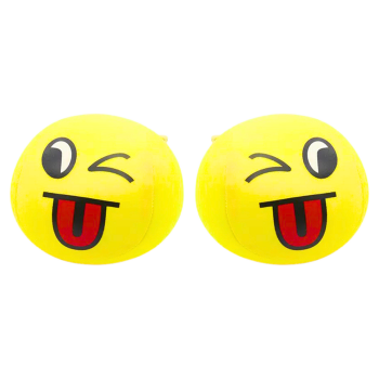 Miękka Piłeczka Piłka Buźka Emoji Żółta 9cm