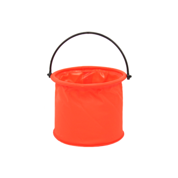 Wiaderko Składane Wielofunkcyjne PCV Do Wody Pomarańczowe