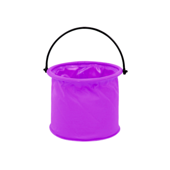 Wiaderko Składane Wielofunkcyjne PCV Do Wody Fioletowe