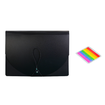 Organizer Teczka Z Przegródkami Kolorowa Zakładki Dokumenty A4