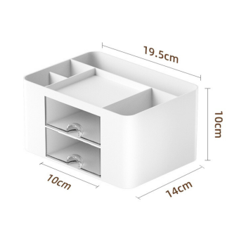 Organizer Do Przechowywania Na Biurko Szufladki Biały