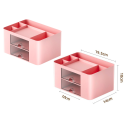 Organizer Do Przechowywania Na Biurko Szufladki Różowy
