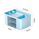 Organizer Do Przechowywania Na Biurko Szufladki Niebieski