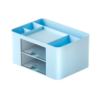 Organizer Do Przechowywania Na Biurko Szufladki Niebieski