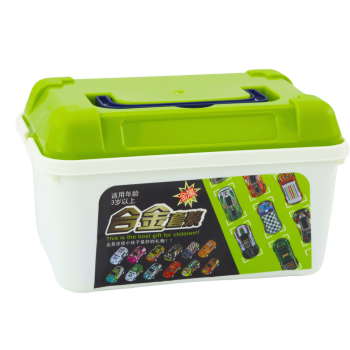 Zestaw Resoraków w Walizce Samochody Kolorowe 30 szt