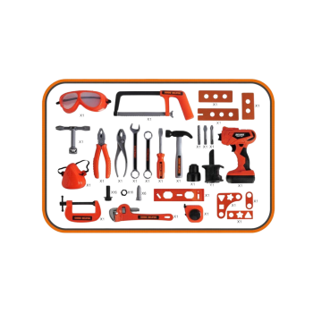 Zestaw Majsterkowicza Skrzynka Narzędzia Wiertarka Na Baterie