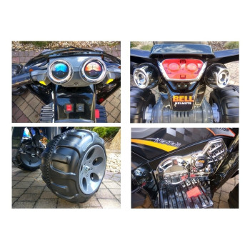 Quad na Akumulator Duże Koła Czarny