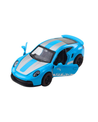 Samochód Wyścigowy Metalowy Napęd Otwierane Drzwi Niebieski GTRS 1:43