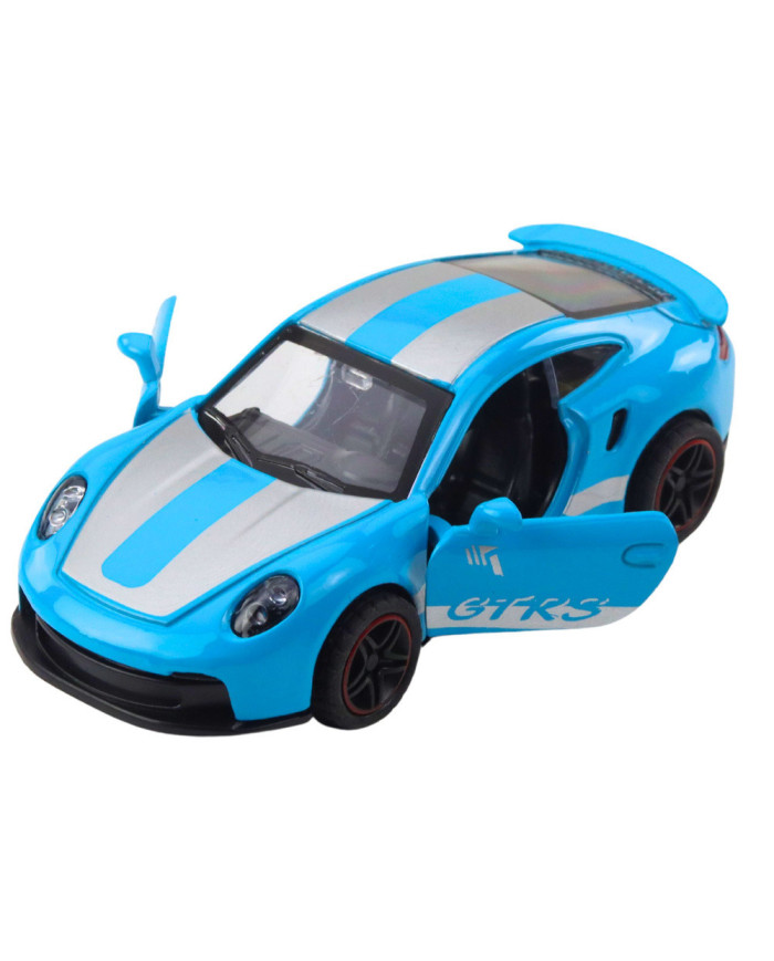 Samochód Wyścigowy Metalowy Napęd Otwierane Drzwi Niebieski GTRS 1:43