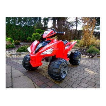 Quad na Akumulator Duże Koła Czerwony