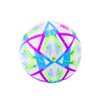 Piłka Gumowa Jaskrawa Wzorki Fioletowa 24 Cm