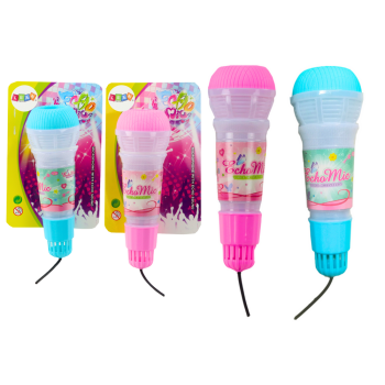 Mikrofon Dziecięcy Echo Światła Różowy Niebieski