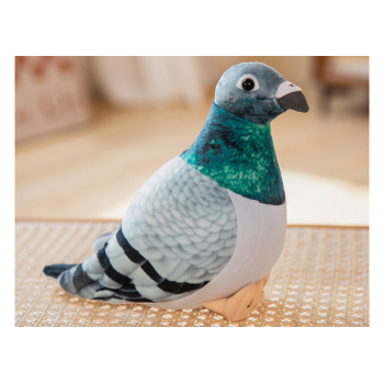 Maskotka Pluszowy Gołąb Grzywacz Szary 20cm