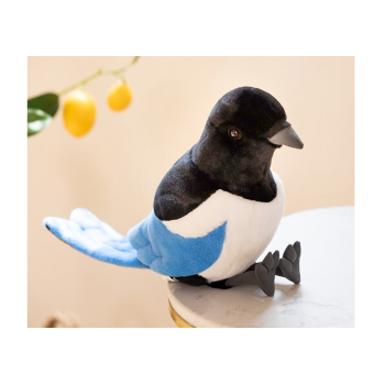 Maskotka Pluszowa Sroka Zwyczajna Niebieska 30cm