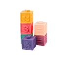 Miękkie Klocki Edukacyjne Zwierzęta Liczby Litery Kolorowe 12 Szt