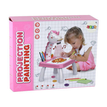 Projektor Do Rysowania Jednorożec Pisaki Wkładki Różowy