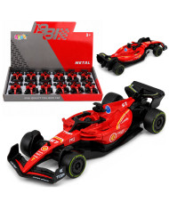 Autko Wyścigówka Metalowa Formuła Napęd Pull Back Czerwona 1:43