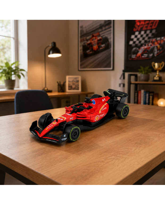 Autko Wyścigówka Metalowa Formuła Napęd Pull Back Czerwona 1:43