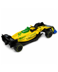 Autko Wyścigówka Metalowa Formuła Napęd Pull Back Żółta 1:43