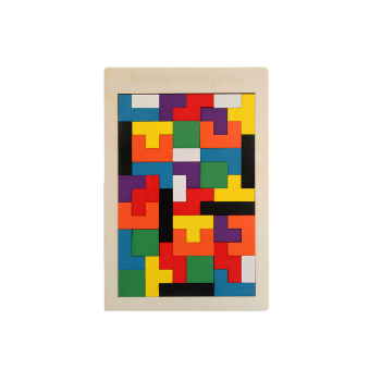 Drewniane Puzzle Układanka Logiczna 40 Elementów