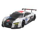 Auto R/C 1:24 Zdalnie Sterowane Sportowe AUDI R8 LMS Biało-Czarne