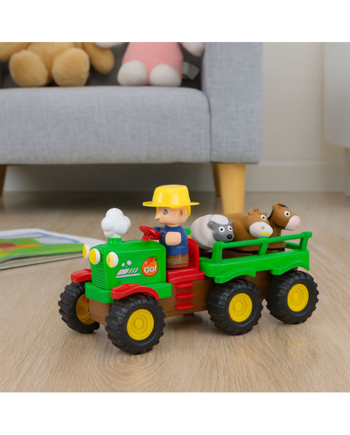 Traktor Edukacyjny Interaktywny Dla Malucha Zwierzęta Światła Dźwięki