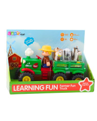 Traktor Edukacyjny Interaktywny Dla Malucha Zwierzęta Światła Dźwięki