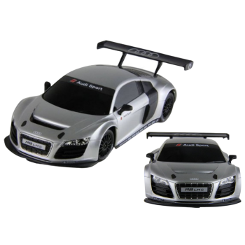 Auto R/C 1:24 Zdalnie Sterowane Sportowe AUDI R8 LMS Srebrne