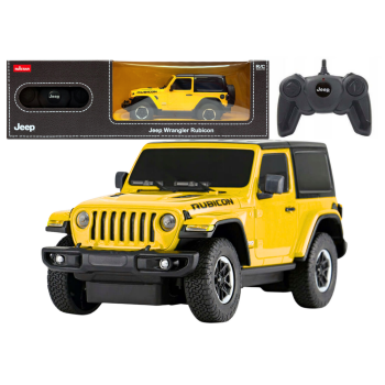 Auto R/C 1:24 Zdalnie Sterowany JEEP Wrangler JL Rubicon Żółty