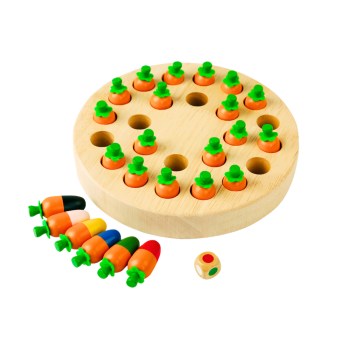 Gra Pamięciowa Rodzinna Marchewki Drewniana