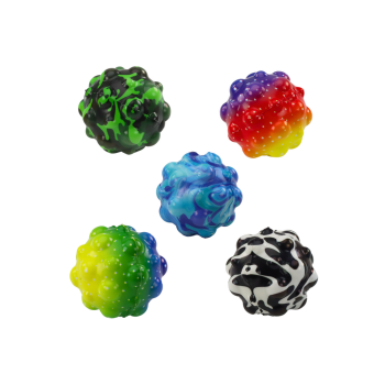 Piłeczka Do Odbijania Ugniatania z Wypustkami Kolorowa 6,5cm