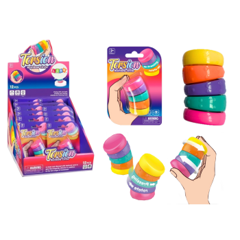 Zabawka Sensoryczna Antystresowe Tęczowe Kółka Rotacyjne