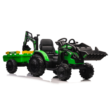 Koparka Z Naczepą Na Akumulator SX2068 Zielona